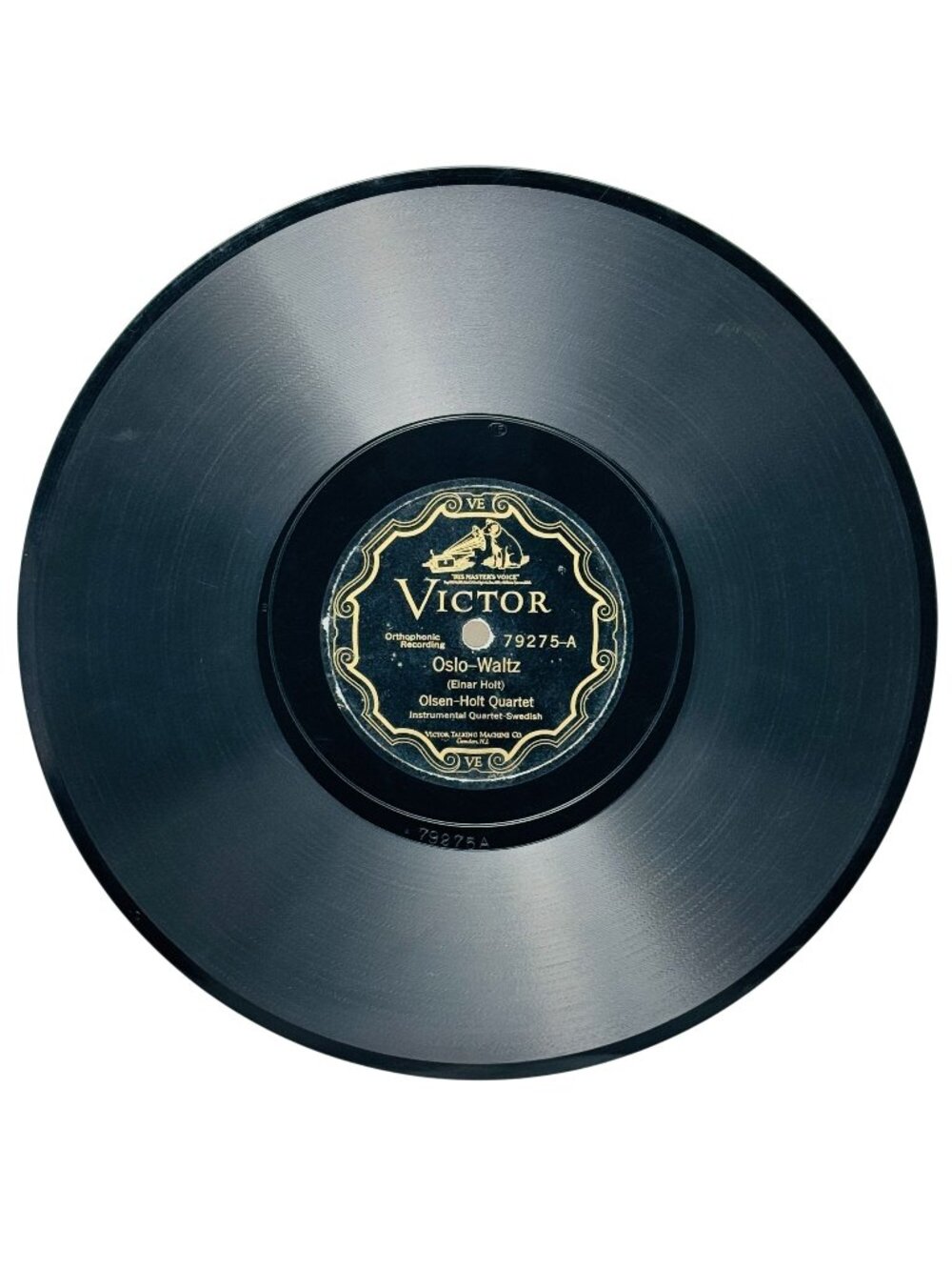 Olsen-Holt Quartet Oslo-Waltz 10 Inch Shellac 78 RPM Victor 79275